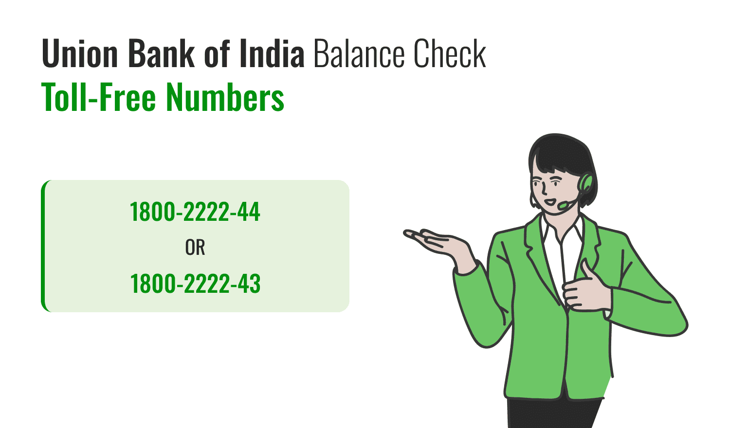 Union Bank of India Balance Check Toll-Free Numbers